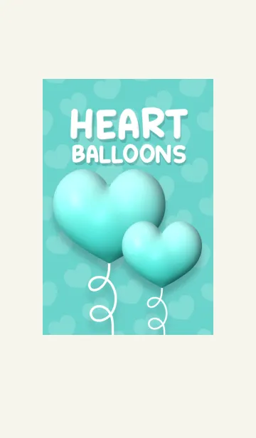 [LINE着せ替え] Heart Balloons Cute Theme 8の画像1