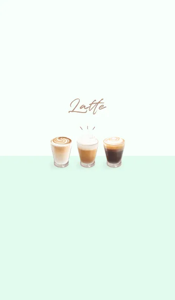 [LINE着せ替え] Latte 001 - 05-05 グリーン Ver.aの画像1