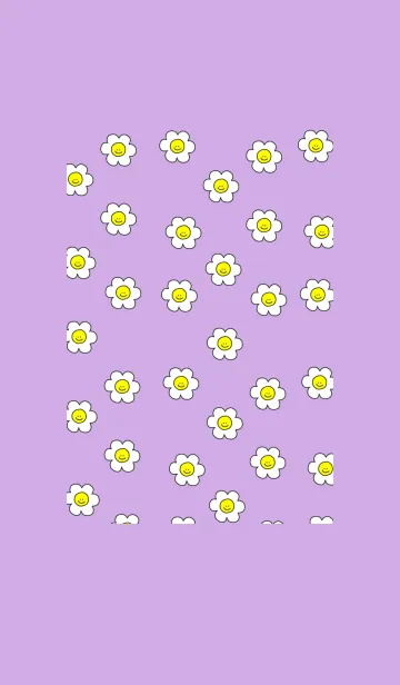 [LINE着せ替え] Happy Smile Everyday(purple)の画像1