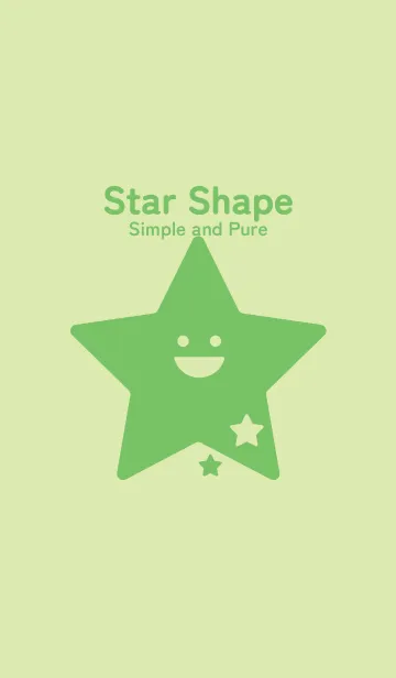 [LINE着せ替え] 星型の着せかえ ペールフレッシュグリーンの画像1