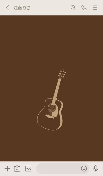 [LINE着せ替え] GUITAR COLOR  黒茶の画像2