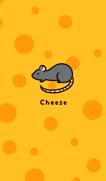 [LINE着せ替え] チーズ大好き！ファンシーラットの着せかえの画像1