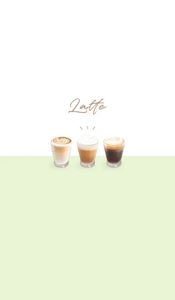 [LINE着せ替え] Latte 001 - 05-04 グリーン 01の画像1