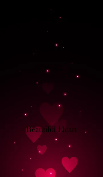 [LINE着せ替え] - Beautiful Wine Red Heart -の画像1