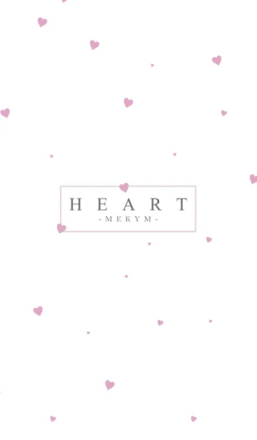 [LINE着せ替え] HEART PINK-SIMPLE.MEKYM 24の画像1