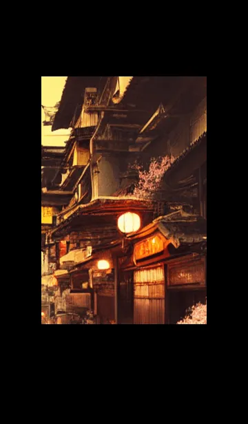 [LINE着せ替え] 和の夜桜#EC025。の画像1