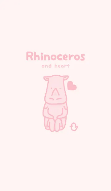 [LINE着せ替え] サイとハート 桜色の画像1