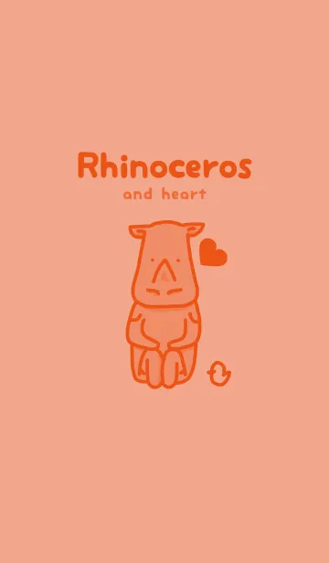 [LINE着せ替え] サイとハート サーモンピンクの画像1