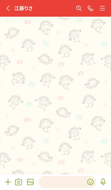 [LINE着せ替え] くるリボン☆着せかえの画像2