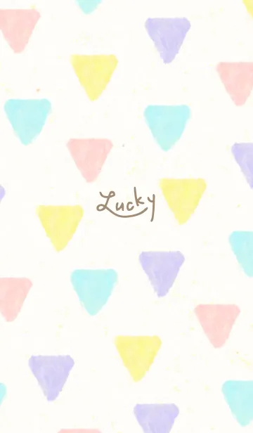 [LINE着せ替え] 水彩パステル三角28の画像1