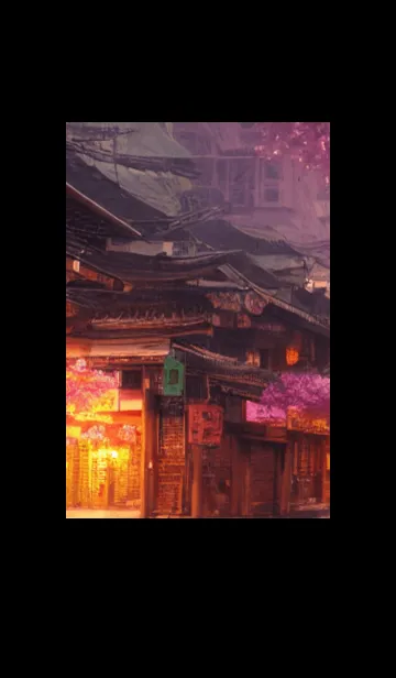 [LINE着せ替え] 和の夜桜#EC019。の画像1