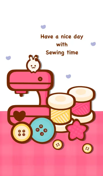 [LINE着せ替え] I love sewing 13 :)の画像1