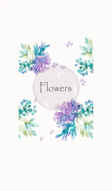 [LINE着せ替え] 心軽やかに揺れる、水彩花の香り・8の画像1