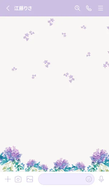 [LINE着せ替え] 心軽やかに揺れる、水彩花の香り・8の画像2