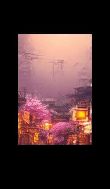 [LINE着せ替え] 和の夜桜#EC015。の画像1