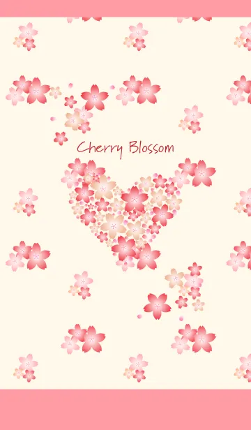 [LINE着せ替え] かわいい桜の着せかえ2 ピンクの画像1