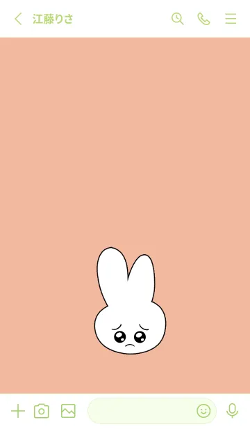 [LINE着せ替え] ぴえん うさぎ 6の画像2