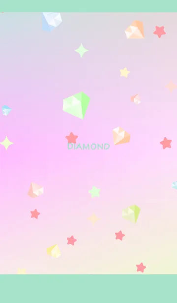 [LINE着せ替え] きらきらダイアモンド 水色の画像1