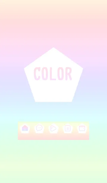[LINE着せ替え] bw color rainbow I02の画像1