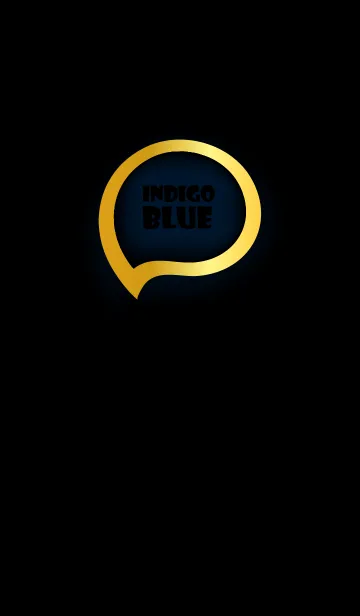 [LINE着せ替え] Indigo Blue  Gold Black Theme (JP)の画像1