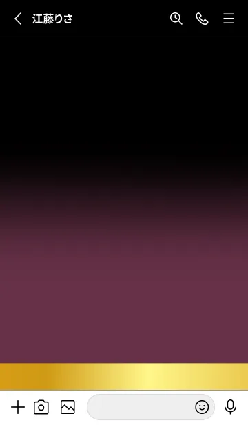 [LINE着せ替え] Grape Purple Gold Black Theme (JP)の画像2
