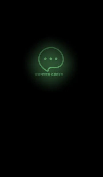 [LINE着せ替え] Hunter Green Neon Theme V4 (JP)の画像1