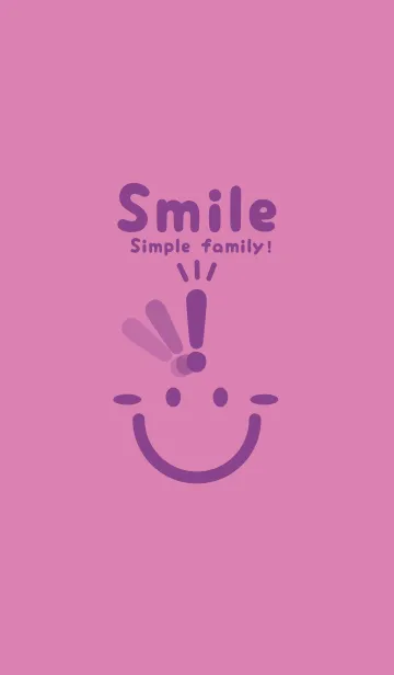 [LINE着せ替え] スマイル＆ヒラメキ オーキッドピンクの画像1