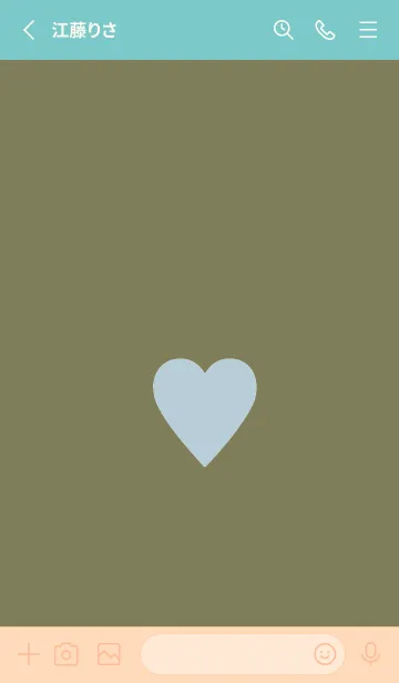 [LINE着せ替え] シンプル ハート _243の画像2