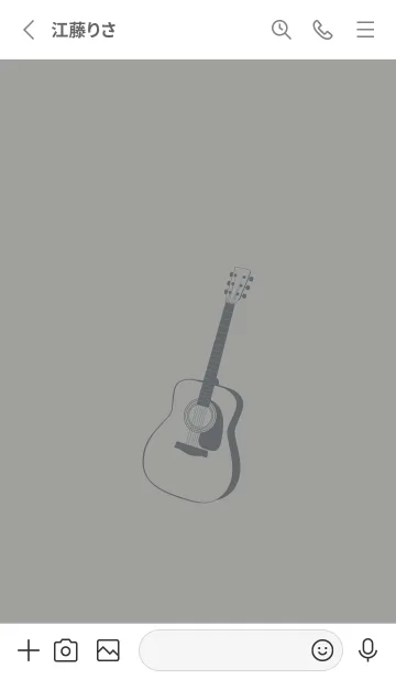 [LINE着せ替え] GUITAR COLOR  アッシュグレイの画像2