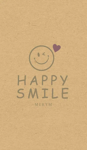 [LINE着せ替え] HAPPY SMILE KRAFT LOVE-MEKYM 32の画像1