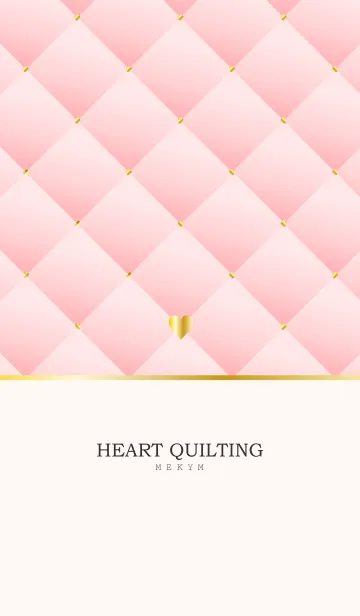 [LINE着せ替え] HEART QUILTING-PINK 22の画像1