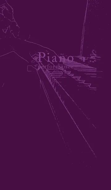 [LINE着せ替え] ピアノ演奏  紫紺の画像1