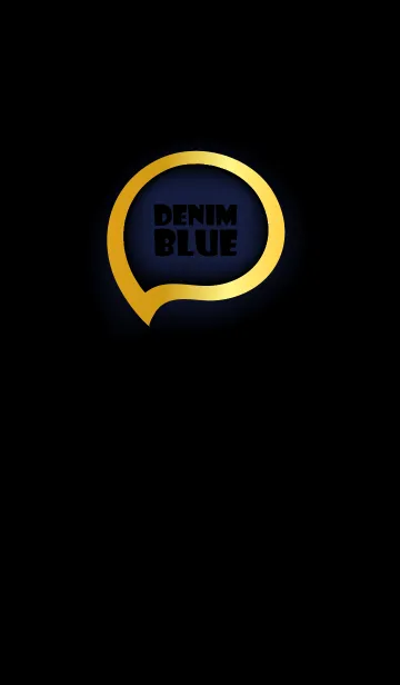 [LINE着せ替え] Denim Blue Gold Black Theme (JP)の画像1