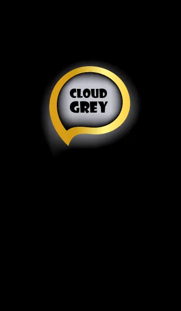 [LINE着せ替え] Cloud Gray Gold Black Theme (JP)の画像1