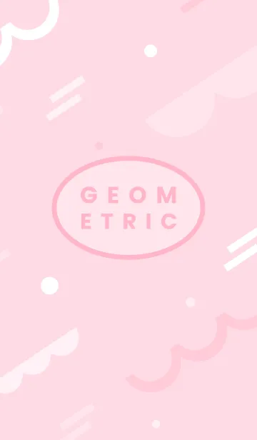 [LINE着せ替え] Rial Geometric Pastel Pinkの画像1