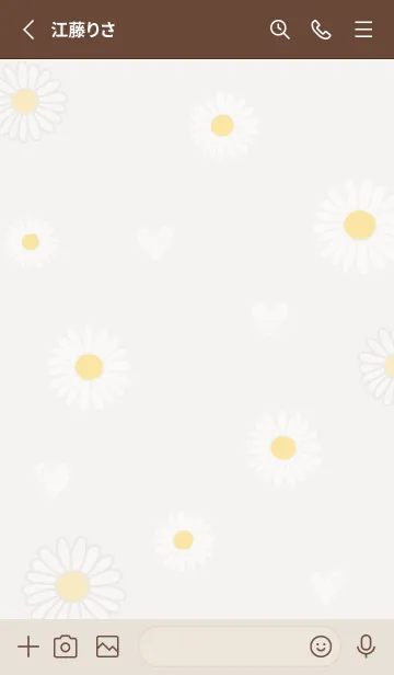 [LINE着せ替え] 春の装い♡brown03_1の画像2