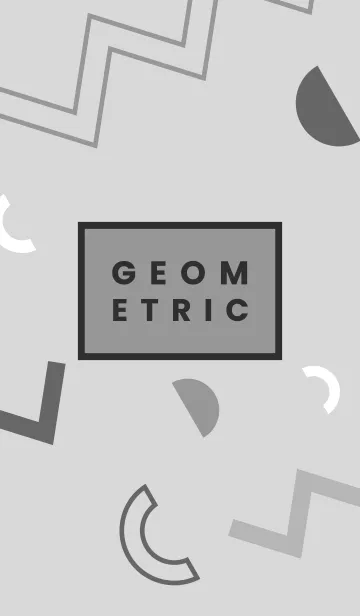 [LINE着せ替え] Rial Geometric Alto Grayの画像1