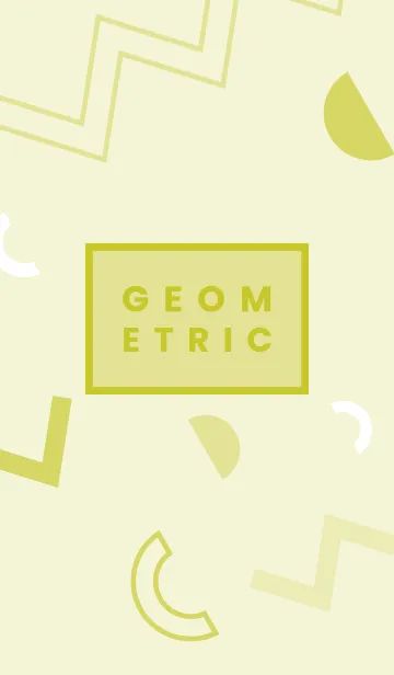 [LINE着せ替え] Rial Geometric Key Lime Greenの画像1