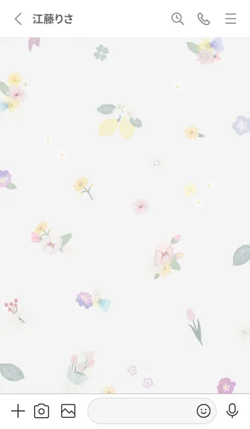 [LINE着せ替え] flower✿White01_1の画像2