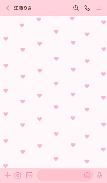 [LINE着せ替え] pattern_heart (candypink)の画像2