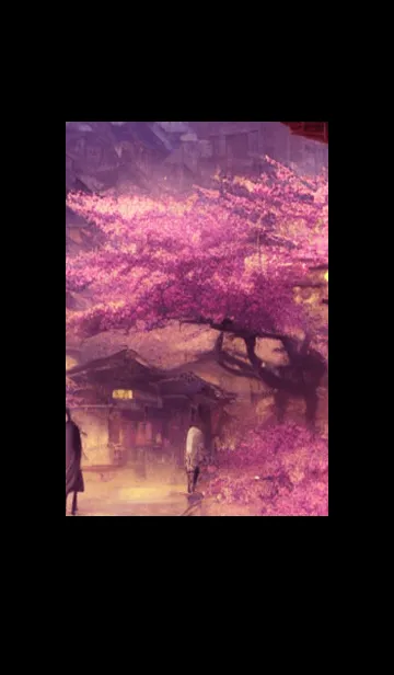 [LINE着せ替え] 和の夜桜#ED211。の画像1