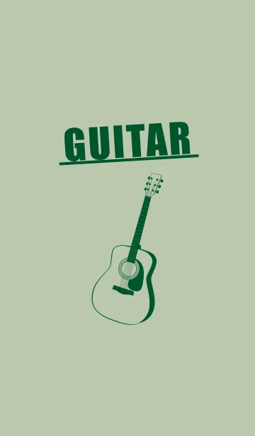 [LINE着せ替え] GUITAR COLOR  抹茶色の画像1