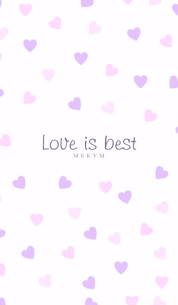 [LINE着せ替え] Love is best - PURPLE PINK 7の画像1