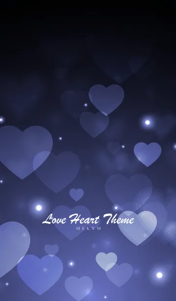 [LINE着せ替え] Love Heart Theme -SLATE BLUE-の画像1