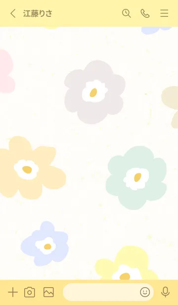 [LINE着せ替え] 花 北欧風 シンプル14の画像2