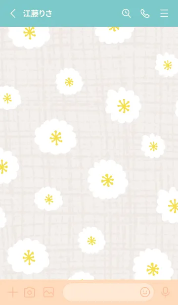[LINE着せ替え] 白い花 舞う23の画像2