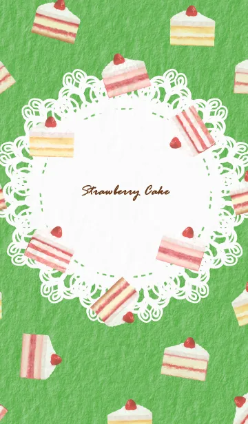 [LINE着せ替え] Strawberry Cake 1 - 03-04 ブルーの画像1