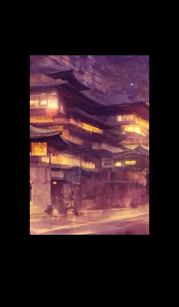 [LINE着せ替え] 和の夜桜#ED23。の画像1