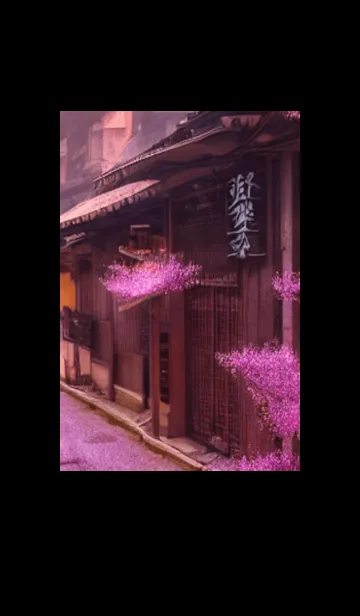 [LINE着せ替え] 和の夜桜#EE26。の画像1