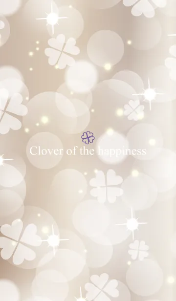 [LINE着せ替え] Clover of the happiness -BEIGE- 70の画像1